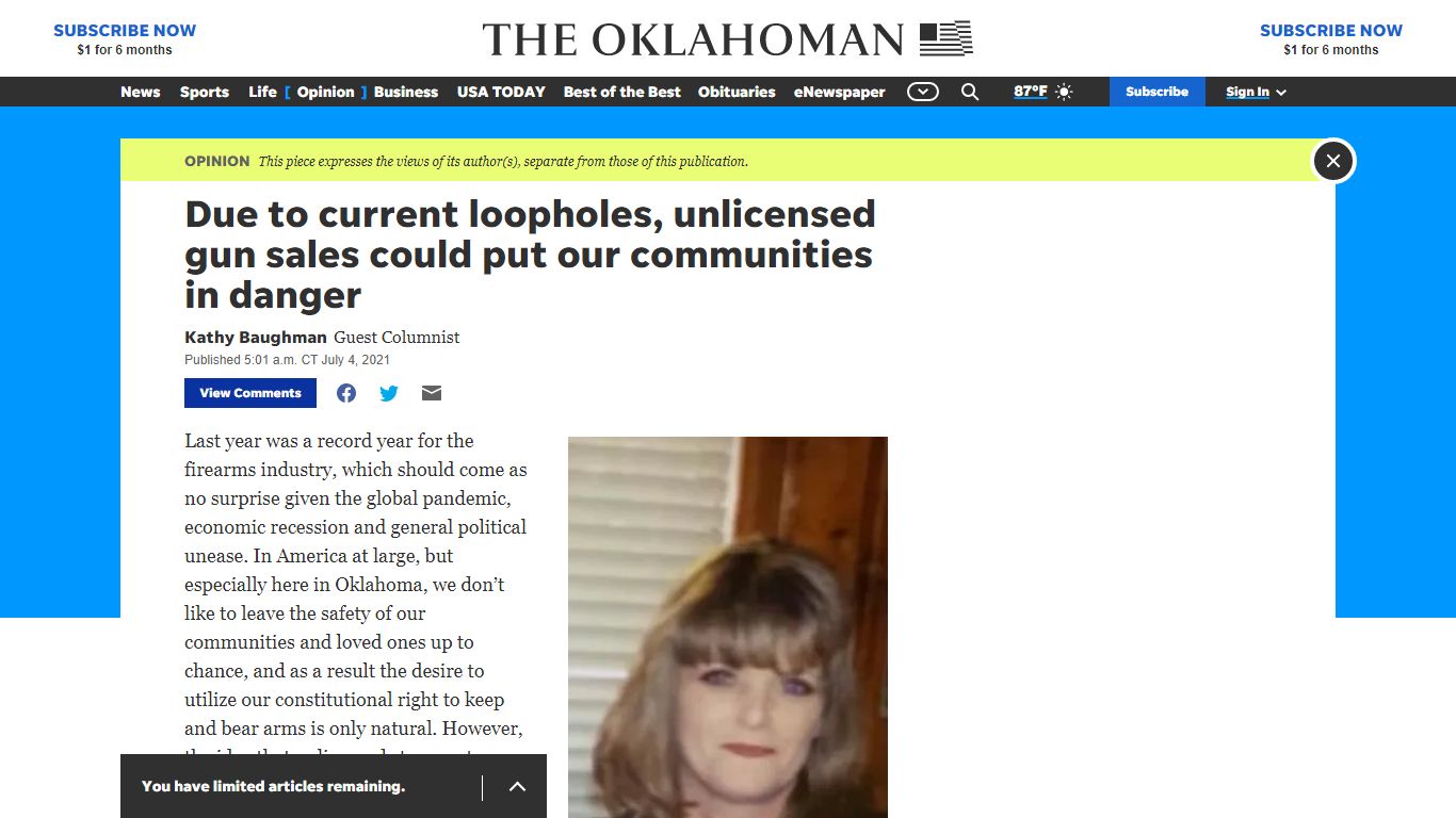 Unlicensed gun sales could put our communities in danger - The Oklahoman